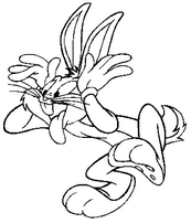 coloriage bugs bunny fait l idiot